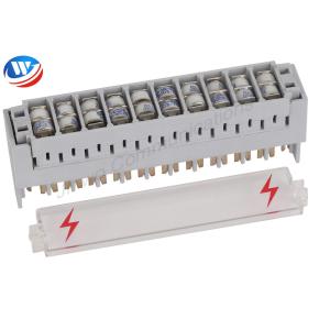 China 10 Pairs LSA Plus Module 2 Pole Gas Tube Surge Arrester factory