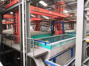 China Power Automated Anodizing Line Process Horizontal Anodiding line factory
