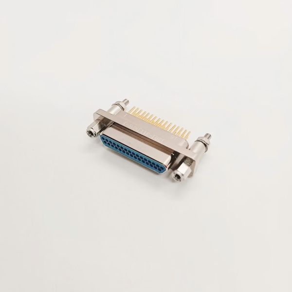 J30J Plug Micro-D Connector with Precision Twisted Wire Elastic Pins, Metal Casing, and High-Temperature Resistant PPS Insulator