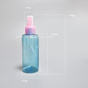 China Blue Red and amber recycled PET plastic bottles plastic spray bottle wholesale factory