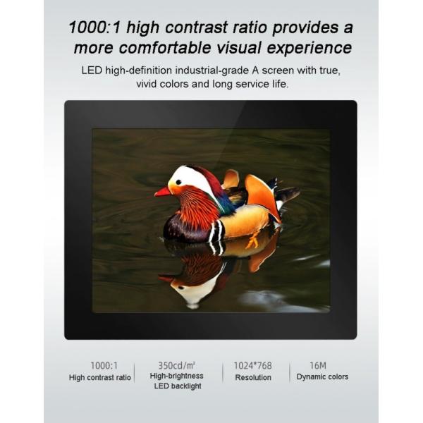 15 Inch Original Rear-Mount Industrial Computer With Linux Windows IP65 Touch Panel Touchscreen Embedded All in One PC