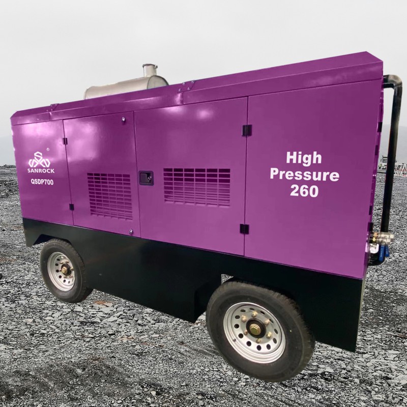 Mining High Pressure Air Compressor Screw Direct Driven Mobile Air Compressor Machine
