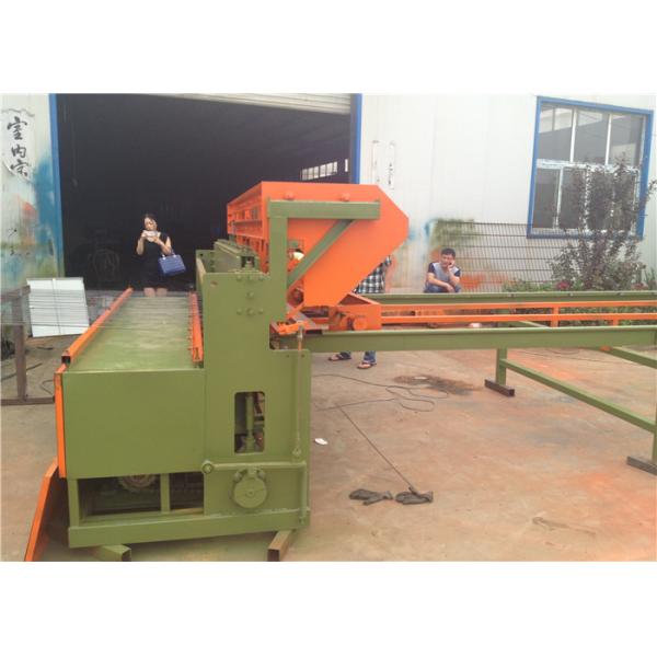 Welded Anti Climb Fence Mesh Welding Machine , Wire Mesh Welding Line