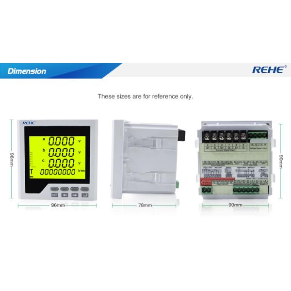 Factory Price LCD Display Three Phase Current Voltage Frequency Multi-function Monitoring Meter CN-3UIF3Y