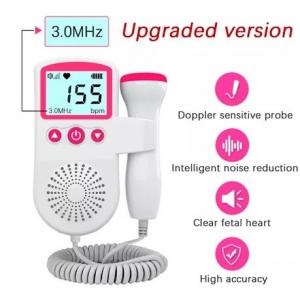 China Pregnant Woman Ultrasound Baby Heart Detector Doppler Fetal Monitor on sale