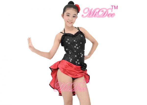 China MiDee Dance Costume Latin Dress For Women Sweetheart Camisole Sequins factory