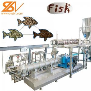 China 1-3t/H Aquarium Catfish Tilapia Shrimp Fish Feed Processing Machine Extruder factory