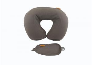 China U-shape Blow up Washable Inflatable Neck Air Travel Pillow with Eyemask factory