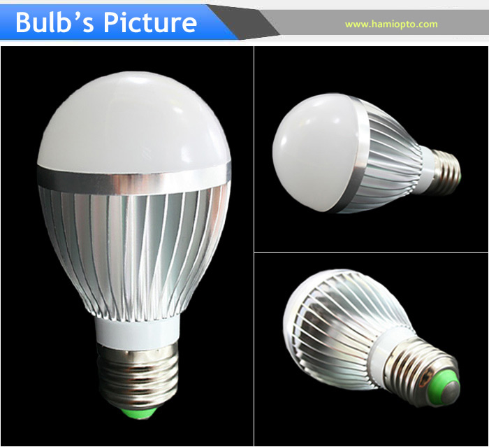 LED bulb light,high efficiency, high power factor, 5W High powerLED , E27, LED bulbs, Ra80