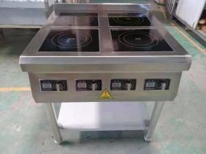 China Freestanding 4 Burner Induction Stove / 3500W Four Plate Large Standing Cooker on sale