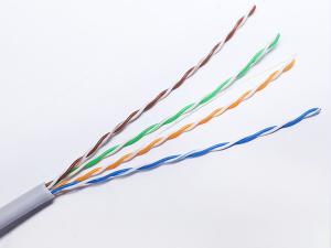 China U-UTP Cat5e Ethernet Cable 99.97% Oxygen Free Copper Lan Ethernet Cable factory
