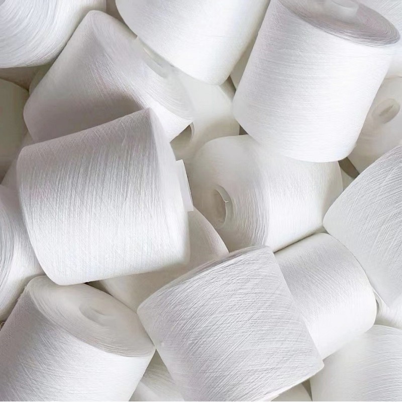 High Quality Polyester Blended Yarn For Durable Soft Weaving Knitting