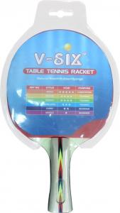 China 6mm Wood Board Good Table Tennis Paddle , Custom Ping Pong Rackets With Rubber factory