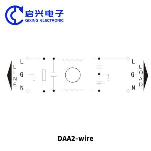 DAA2 Wire EMI Filter Power Line Noise Filter CUL CE ROHS