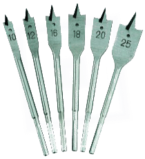 WOOD FLAT DRILL BITS (SPADE BITS)