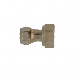 China F M Brass Compression Fittings Straight Brass Fitting High Strength Locknut factory