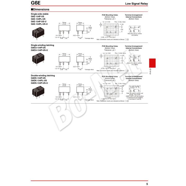 G6E-134P-US-12VDC Omron orignal new electromagnetic relay