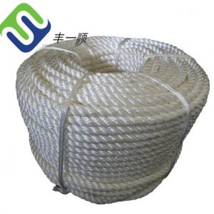 China UV Resistant 3 Strand Twisted Nylon Rope White Nylon Pull Cord factory