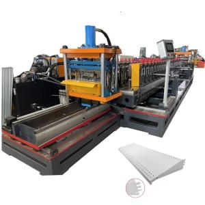 China Metal Supermarket Shelf Back Panel Profile Making Machine factory