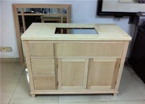 China Home Bathroom Vanity Cabinet Mahogany Material With Three Drawers factory