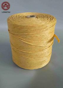China Yellow Color PP Cable Filler Material Yarn Per Meter 33-36 Twisted Environmentally Friendly factory