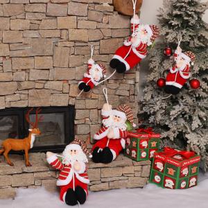 China Climbing Rope Santa Claus Toys 100% Polyester Plush Material Customized Size factory
