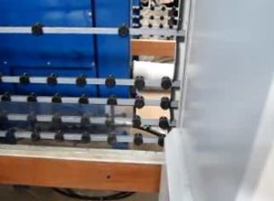 Vertical Structure Mirror Surface Glass Coating Sandblasting Machine for Business