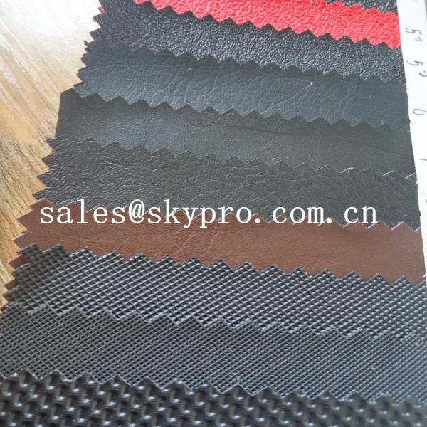 China Durable PVC synthetic leather for car seat and sofa various pattern pu leather factory