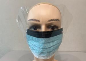 China Level 3 Surgical Disposable Protective Face Mask With Visor Anti Fog Earloops factory