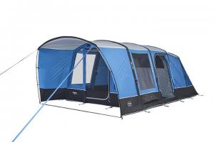 China Family Blue Double Inflatable Air Tent Waterproof PE Groundsheet factory