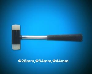 China Nylon hammer with steel handle, Nylon mallet with steel handle factory