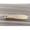 Buy cheap Brushed Stainless Steel Gold Plated Nail Clipper from wholesalers