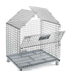 Buy cheap SGS Supermarket Wire Mesh Security Cage 0.8 Tons Heavy Duty Wire Container from wholesalers