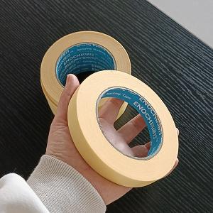 China Crepe Paper Masking Tape Grey Light Yellow Adhesive Painters Can Be Written on sale