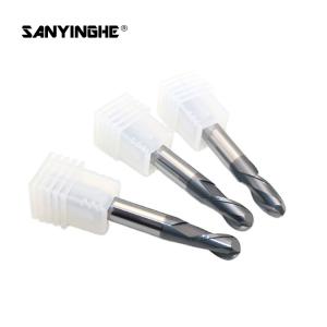 Buy cheap 2 Flute Ballnose Solid Carbide End Mills Spiral R3.0 Corner Radius Roughing from wholesalers