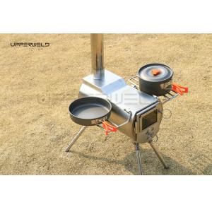China Wood Burning Tent Stove for Camping Stainless Steel and 3.5 Inch Chimney Pipe Included on sale