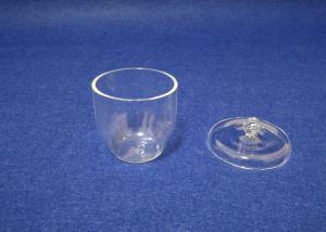 China 25ML Clear Fused Quartz Crucible With Cover Custom Service Available on sale