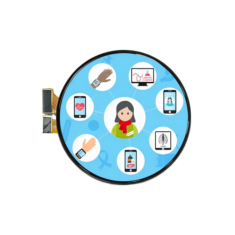 1.4 inch LTPS Round AMOLED Display with MIPI Interface and Capacitive Touch
