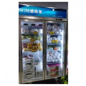 China Fruit Vegetable Display Cooler Fan Cooling Refrigerated Display Cabinets Customized factory