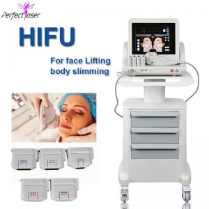 China 2 In 1 Portable HIFU Beauty Machine Face Lift Body Slimming 5 Cartridges on sale