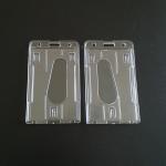 ID Card Package Clear Business Card Holder , Vertical Plastic Name Tag Holders