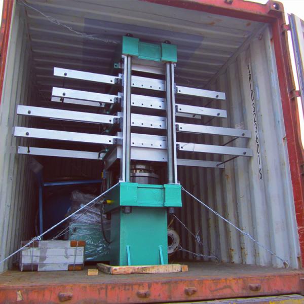 PLC Automatic Control 4 Layer Rubber Floor Tile Vulcanizing Machine / Rubber Granule Floor Tile Making Machine