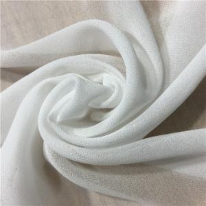 China 100% Recycled Polyester Chiffon Bead Fabric In Crepe Pattern Width 58/60inch factory