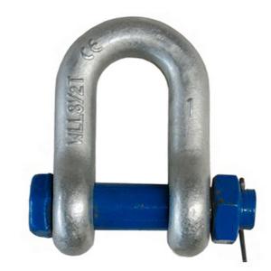 China Galvanized G2150 Boat Anchor  Screw Pin Chain Shackle With Safety Bolt Pin factory