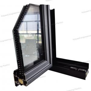 China PA66 GF25 Broken Bridge Aluminum Door And Window Sound And Heat Insulation on sale