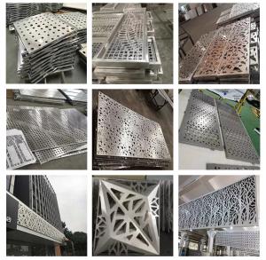 China Architectural Laser Cut Sheet Metal Fabrications Stainless Steel Facade Curtain Wall Pan factory