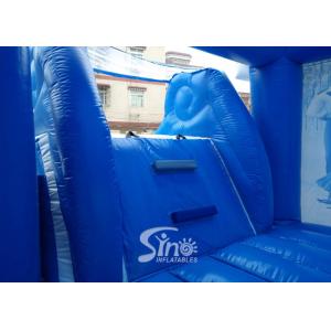 Outdoor frozen carriage inflatable bouncy castles with slide for children