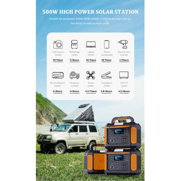 LiFePO4 Lithium Battery OEM ODM 1000W Solar Generator Energy Storage 2000W Home Camping Outdoor Portable Power Station