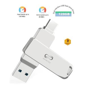 China 120MB/S Dual Interface USB Flash Drive 128GB USB C/Type-C Interface And USB A/USB3.2 factory