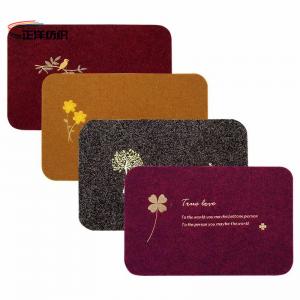 China 16X24 Multicolor Entrance Door Mats Non Slip TPR Latex Backing 200gsm Clean Step Mat factory